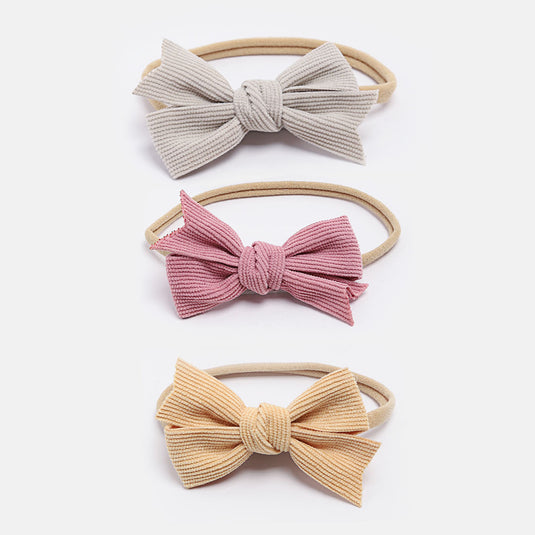 Set 3 balacas de moños para niña