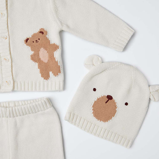 Chaqueta polar infantil con capucha y estampado de constelaciones