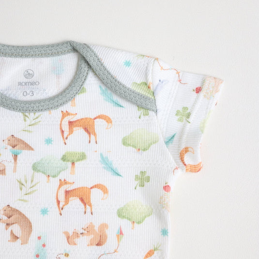 Body para niño con estampado completo de motivos infantiles