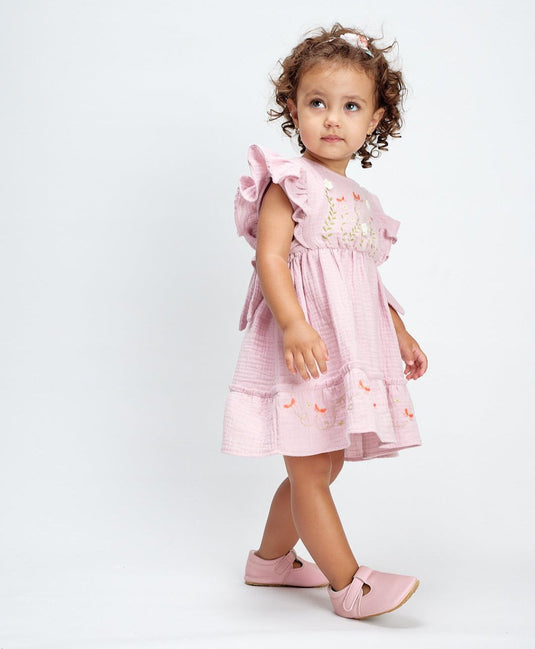 Vestido Saturina para niña con estampado de flores silvestres