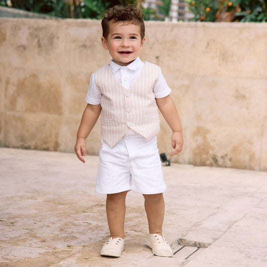 Conjunto bautizo chaleco