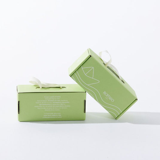 Empaque de regalo caja pequeña verde