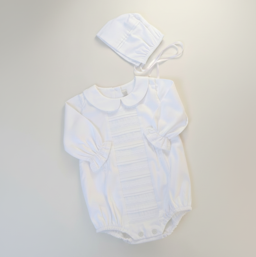 Globo bautizo alforzas