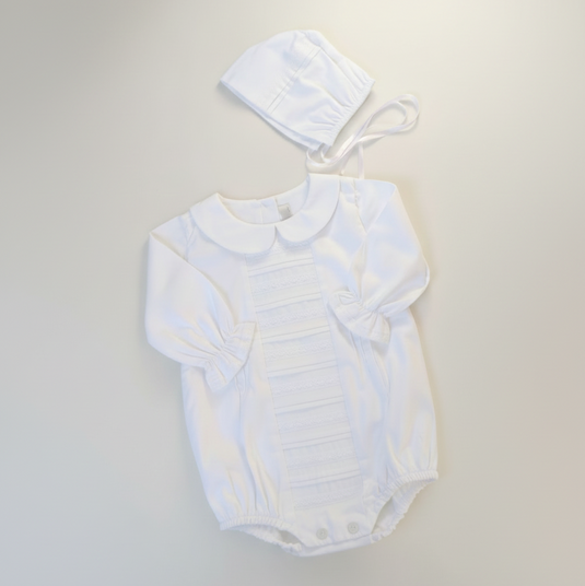 Globo bautizo alforzas