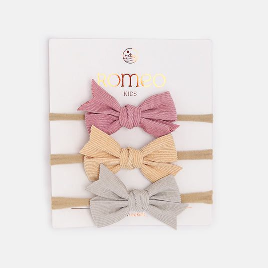 Set 3 balacas de moños para niña