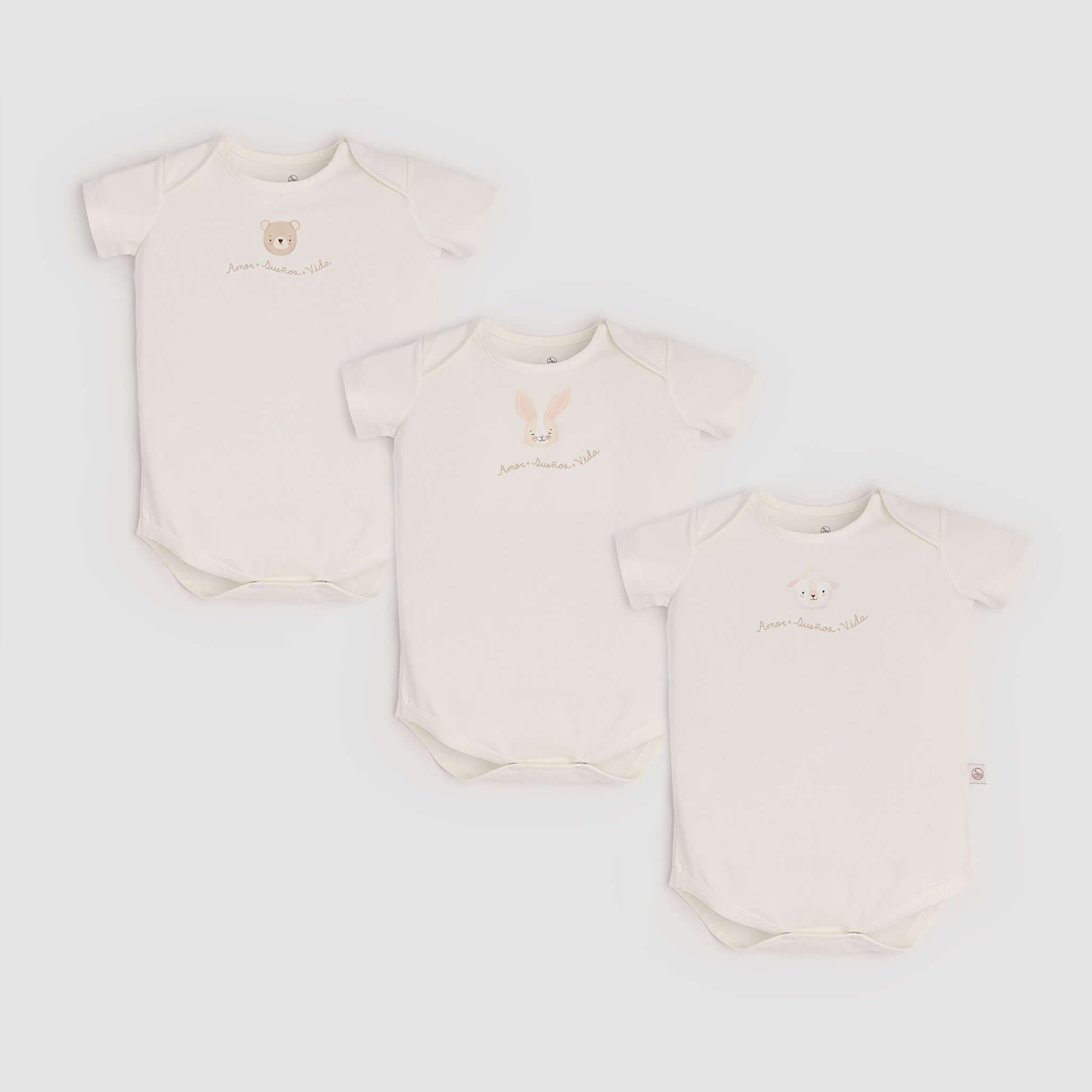 Paquete x3 bodies algodón