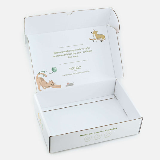 Caja regalo amigos verde pequeño