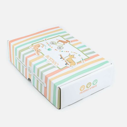 Caja regalo amigos verde pequeño