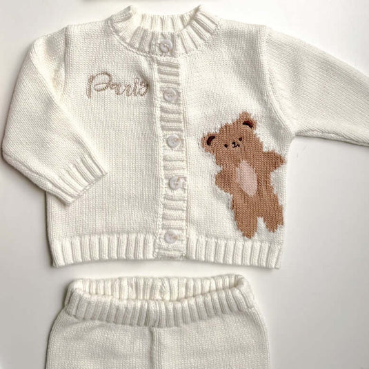 Body para bebé con estampado de nubes y broches de seguridad