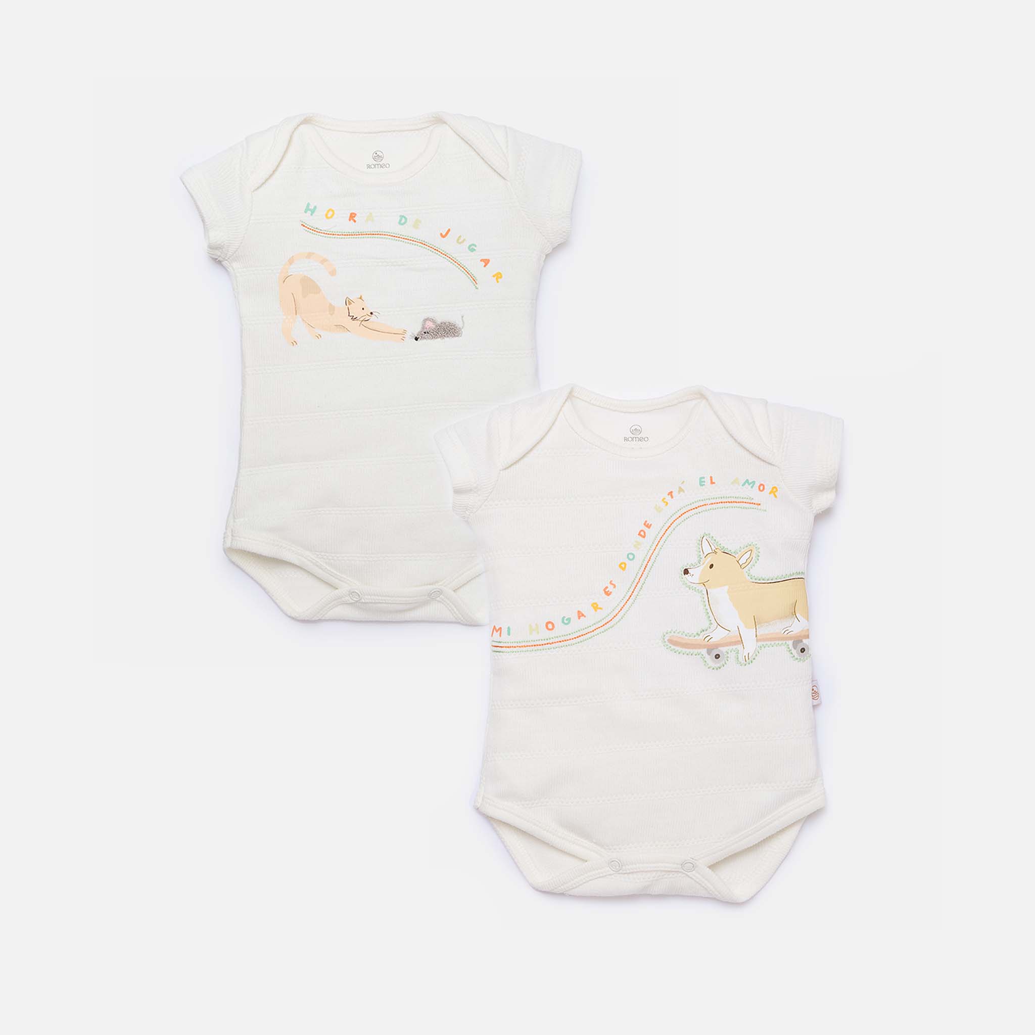 Paquete x2 bodies bordados