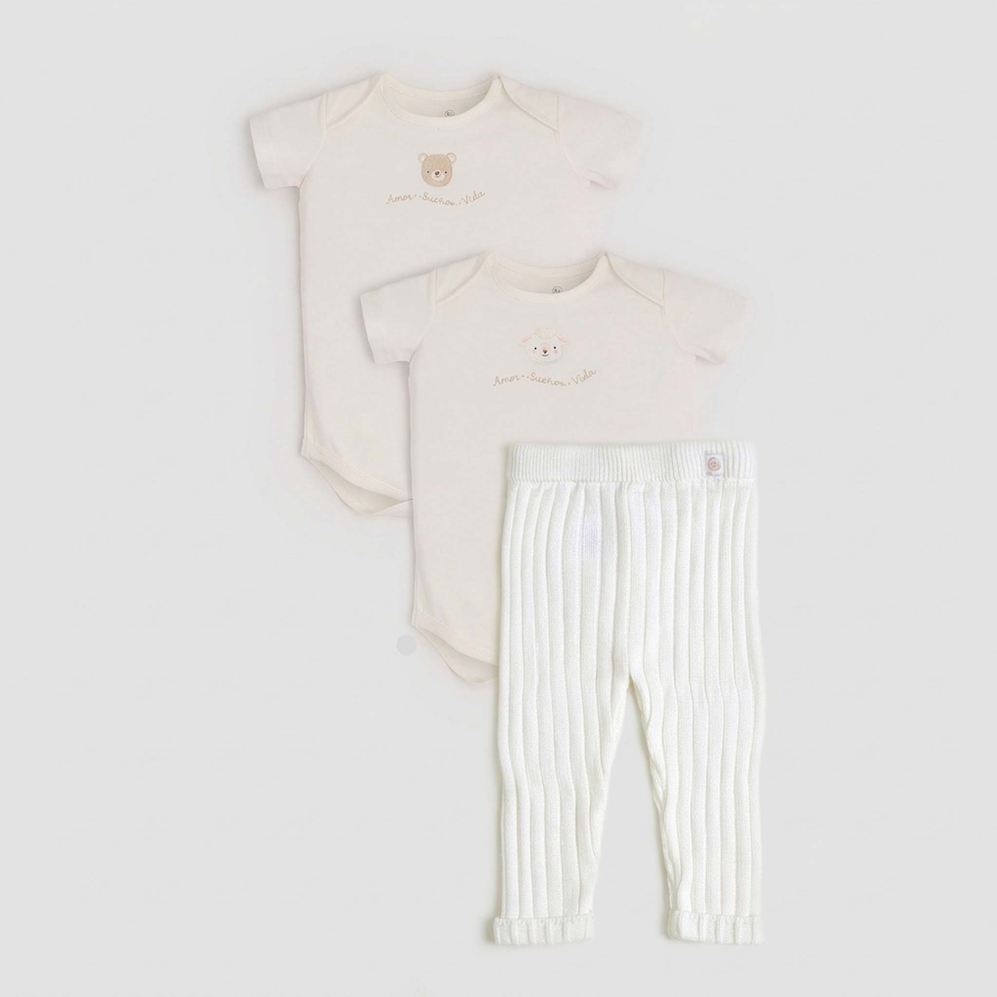 Paquete x2 bodies algodón y leggin