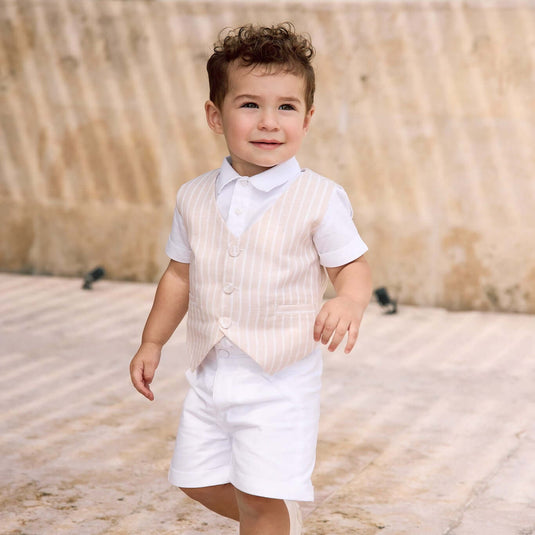 Conjunto bautizo chaleco
