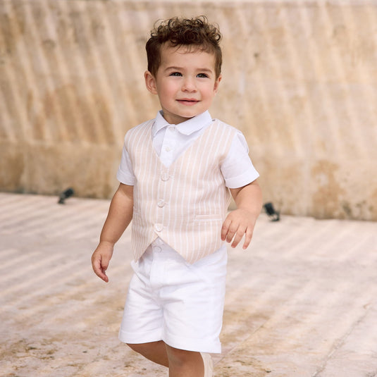 Conjunto bautizo chaleco