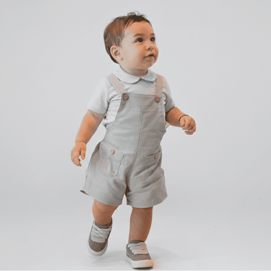 Overall algodón gris