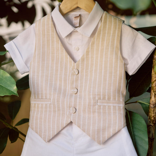 Conjunto bautizo chaleco