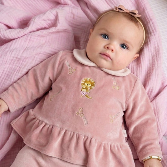 Set de pijama afelpada para niña